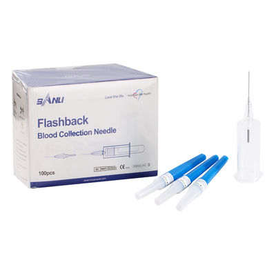 혈액 수집을 위한 ISO9001 처분할 수 있는 다수 플래시백 바늘 23G