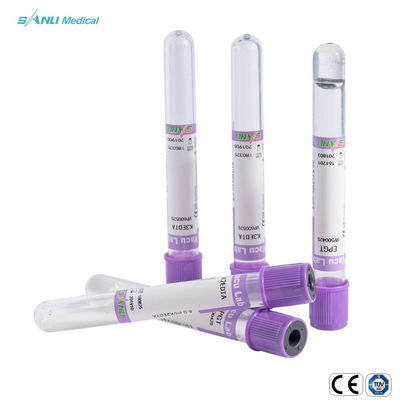 K3 EDTA 진공 혈액 수집 튜브 2ml 3ml 4ml 100pcs 트레이 포장