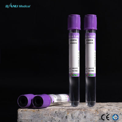K3 EDTA 진공 혈액 수집 튜브 2ml 3ml 4ml 100pcs 트레이 포장