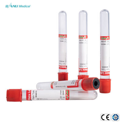 생화학적 시험을 위한 진공 응고 활성제 혈액 수집 관 2ml