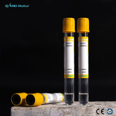 2ml 플라스틱 혈액 수집 튜브 PET 젤 응고 활성제 튜브