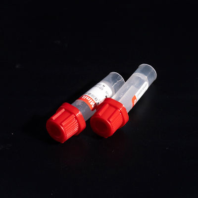 노란색 상단 모세관 혈액 수집 튜브 0.2ml 0.25ml 0.5ml 100pcs 트레이