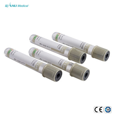 진공 6ml 회색 최고 혈액 수집 튜브 유리 포도당 혈액 튜브