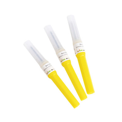 단일 사용을 위한 20G 혈액 수집 바늘 0.9x19mm 황색