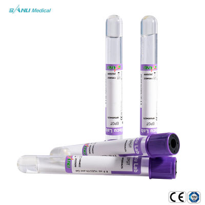 혈액학을 위한 젤 13x75mm를 가진 EDTA K2 유리제 혈액 수집 관