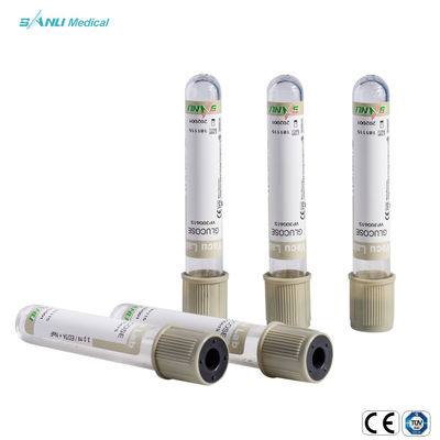 회색 최고 혈당 관 13x75mm 불화 나트륨 EDTA 첨가제