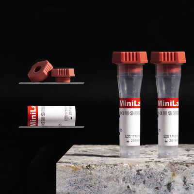 0.25ml 모세관 혈액 수집 관 도관을 가진 첨가물 고무 모자 없음