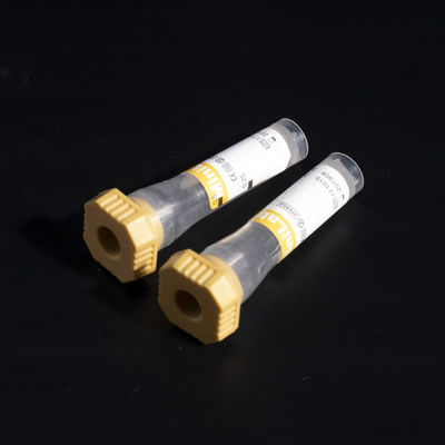 노란 모세관 혈액 수집 관 0.35ml 도관 젤 응고 활성제 관