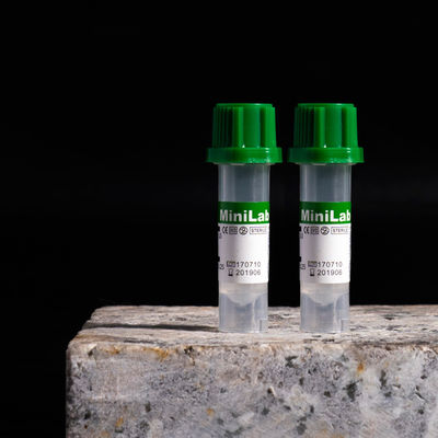 혈액 모세관 0.25ml 리튬 헤파린 녹색 탑 튜브