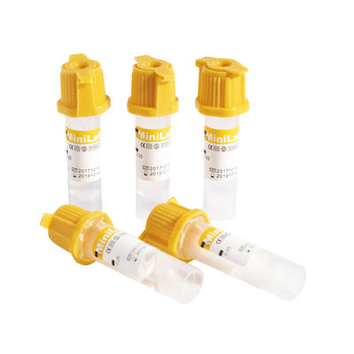 젤을 가진 0.5ml 모세관 혈액 수집 관 응고 활성제 첨가제