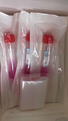 폴리프로필렌 바이러스 수송 배지 6ml 일회용 바이러스 검체 채취 튜브