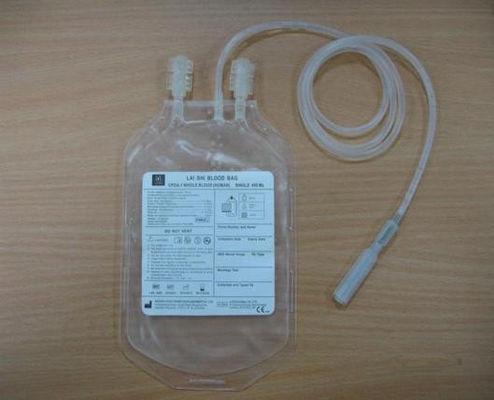 CPDA CPD 단일 혈액 백 플랫 필름 투명 250ml