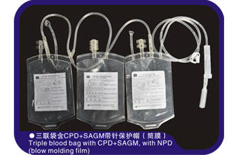 관 필름 의학 혈액 백 350ml-500ml CPD 항응고제
