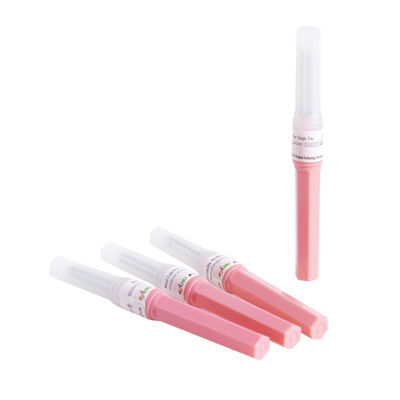 처분할 수 있는 분홍색 18G 1.2x25mm 혈액 수집 바늘 다 표본