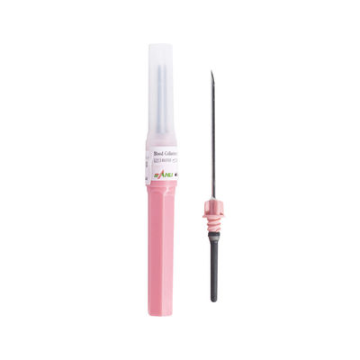 처분할 수 있는 분홍색 18G 1.2x25mm 혈액 수집 바늘 다 표본