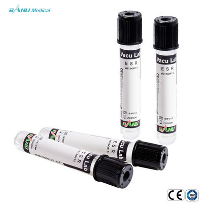 IVD 진공 혈청 ESR 혈액 시험관 13x75mm 1.28 밀리람베르트 ISO13485
