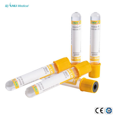 겔화법 부가적 SSGT 글라스 진공 채혈 튜브 5-9ml IVD 16x100mm