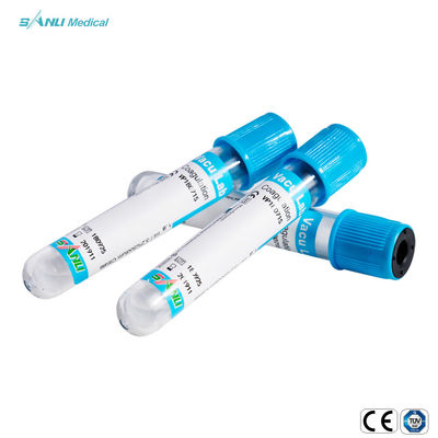 10 밀리람베르트 의학 진공 응고 혈액 시험관 버릴 수 있는 CE 13x75mm