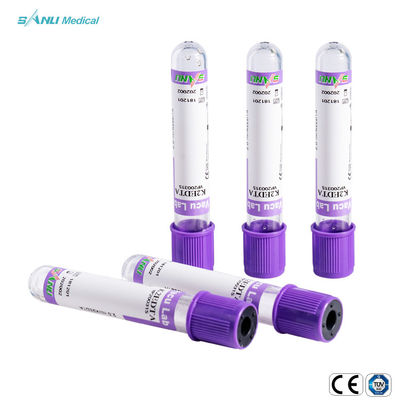 진공인 버릴 수 있는 ISO9001 혈액 검사는 라벤더 상부와 의학 EDTA k3/k2를 관을 답니다
