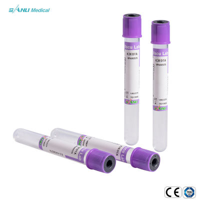 진공인 버릴 수 있는 ISO9001 혈액 검사는 라벤더 상부와 의학 EDTA k3/k2를 관을 답니다
