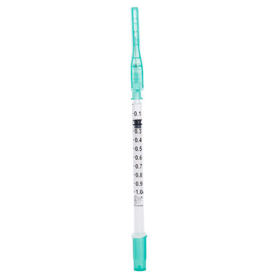 불모 안전성 의학 동맥 혈액 수집 주사기 버릴 수 있는 3 밀리람베르트 22G