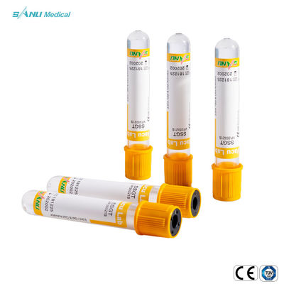 겔화법 부가적 SSGT 글라스 진공 채혈 튜브 버릴 수 있는 5-9ml