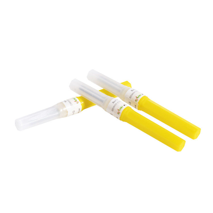 단일 사용을 위한 20G 혈액 수집 바늘 0.9x19mm 황색